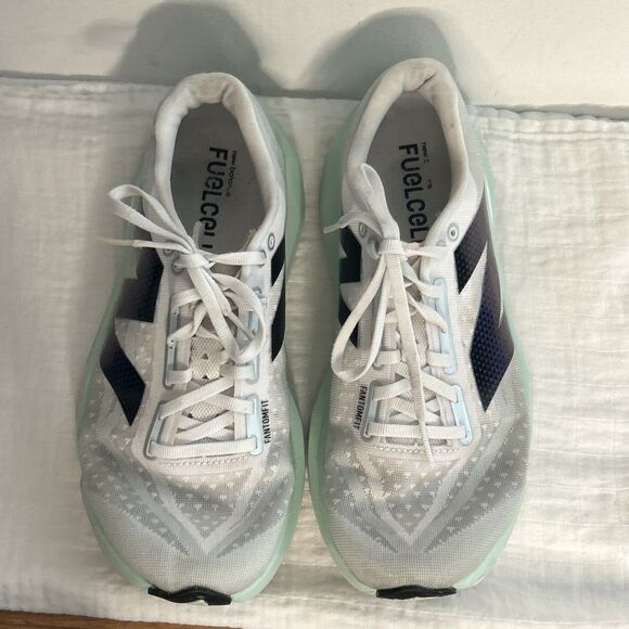 New Balance FuelCell SuperComp Rebel V4 Shoes Mens Size 9 White Mint Running main image 4